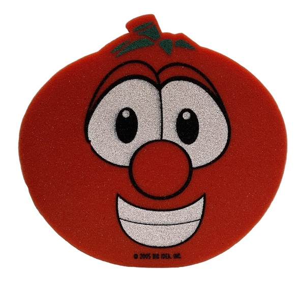 Veggie Tales Foam Fingers Bob The Tomato & Larry The Cucumber 2005 Big Idea Inc - Picture 10 of 15